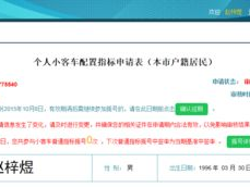 汽车摇号结果查询,幸运车主名单出炉